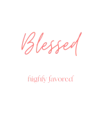 blessed highly favored t shirt template